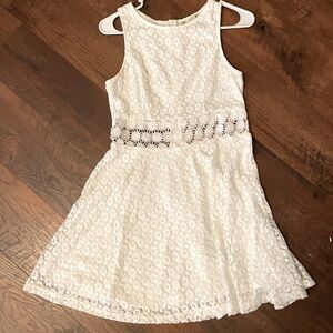 White iris dress floral design